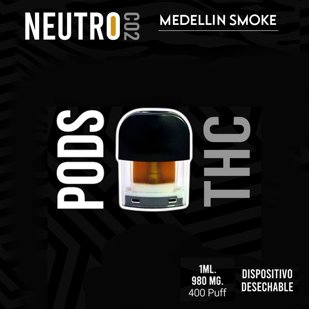 Soy CBD Colombia - DISPOSITIVO VAPER CON POD DE THC NEUTRO HIBRIDA