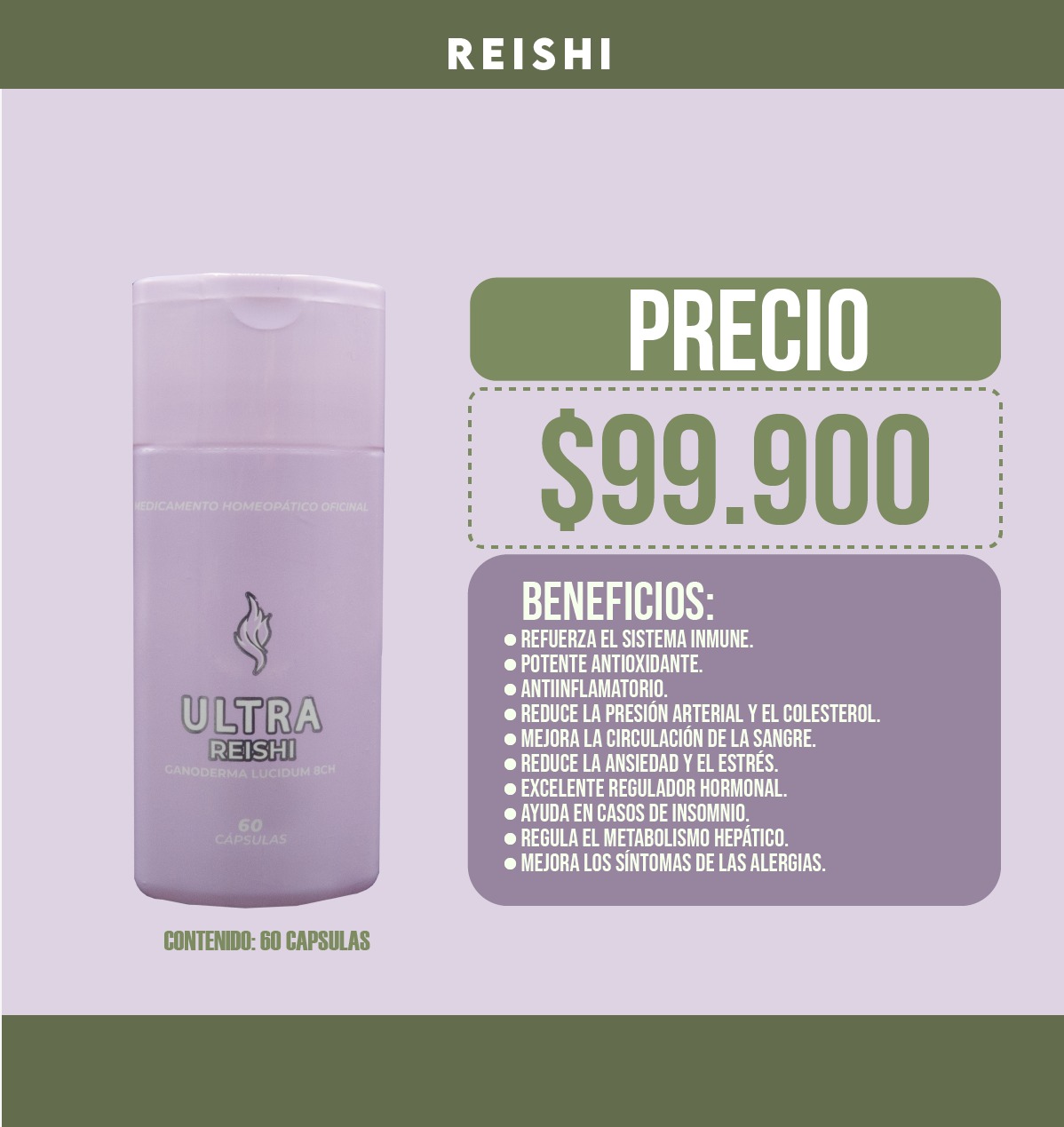 ULTRA REISHI - 60 Cápsulas