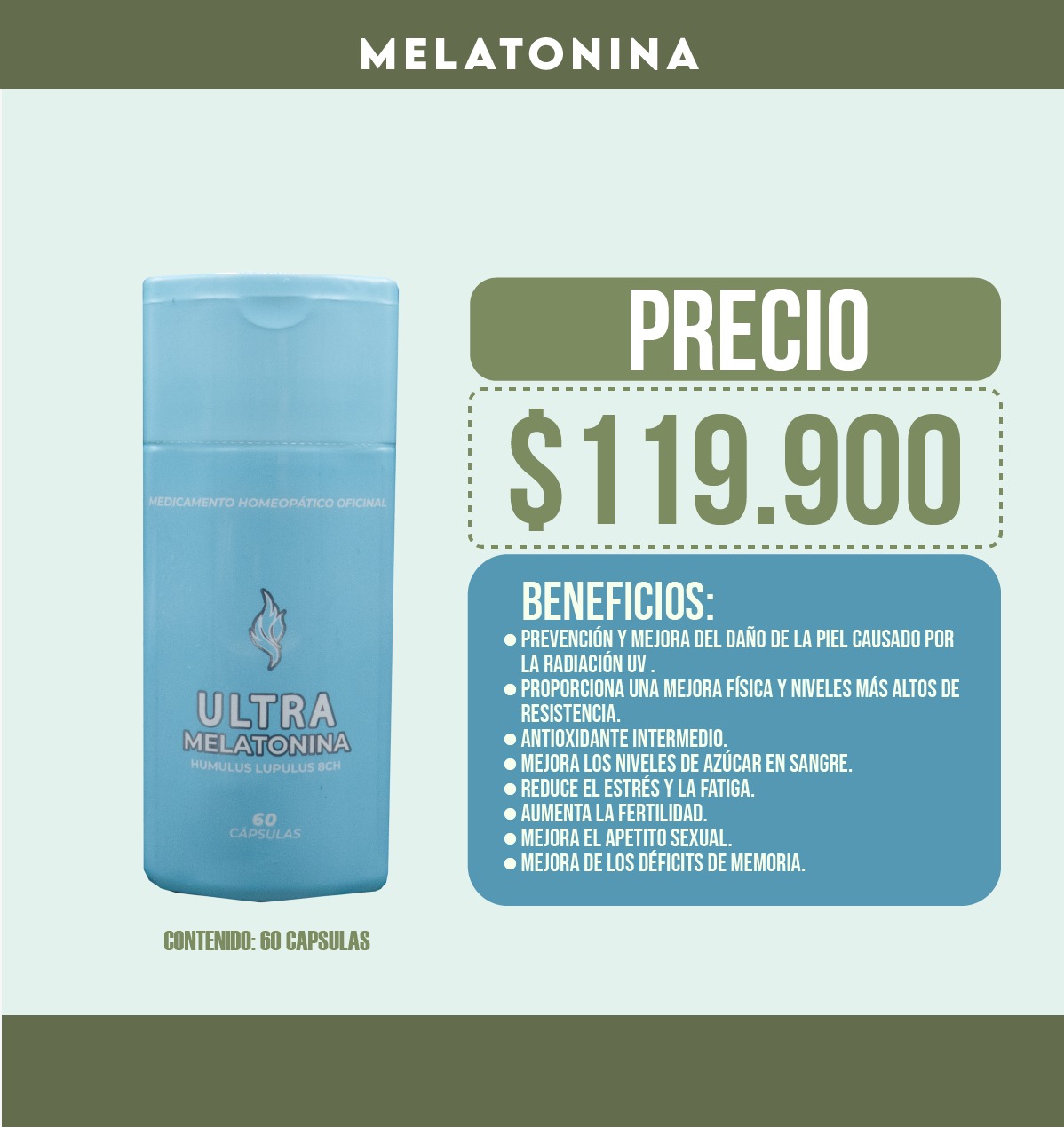 ULTRA MELATONINA - 60 Cápsulas