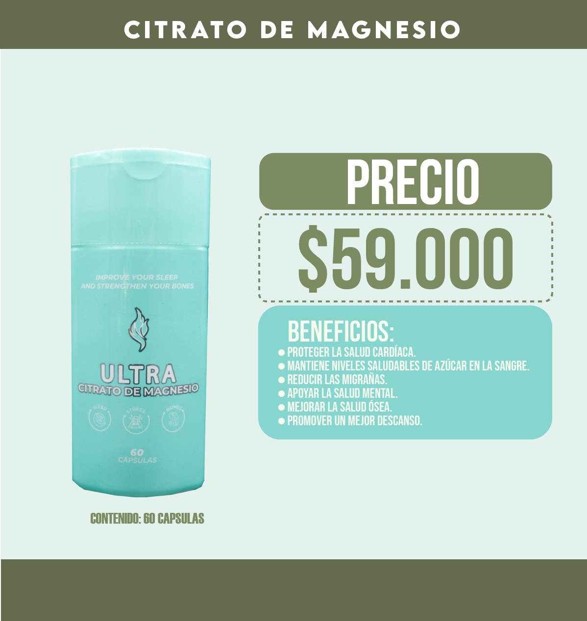 CITRATO DE MAGNESIO ULTRA 450MG