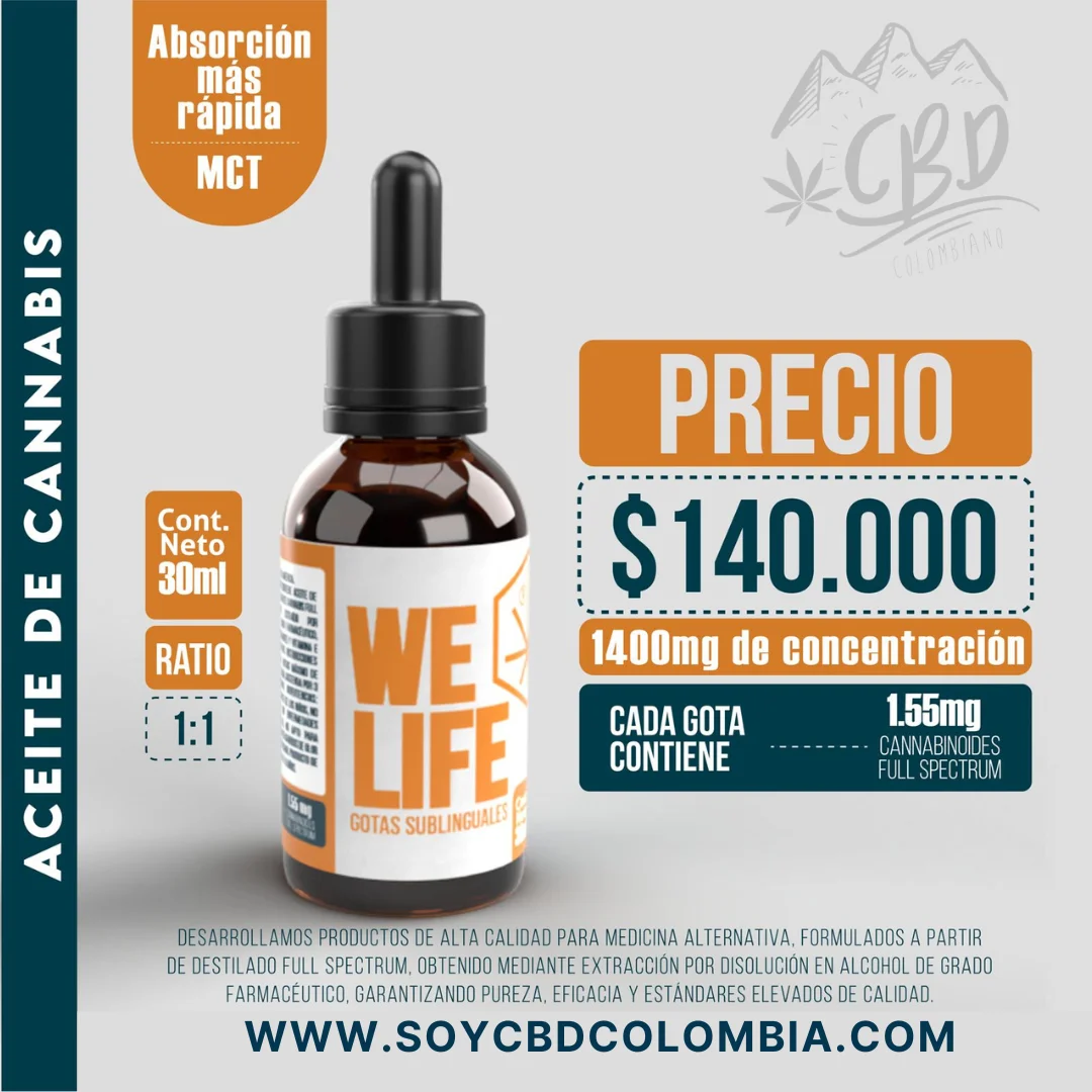 ACEITE CBD GOTAS 1400MG RATIO 1:1