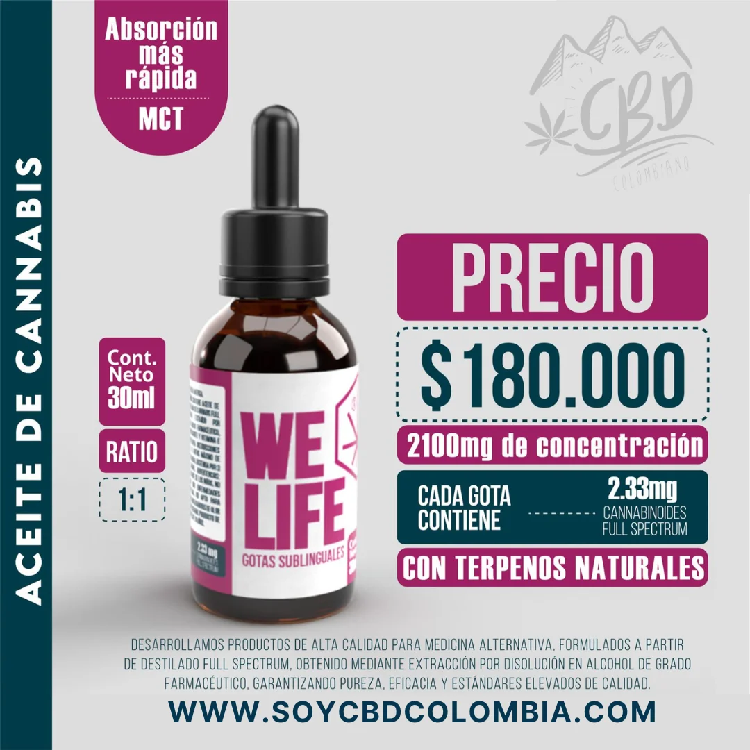 ACEITE CBD GOTAS 2100MG RATIO 1:1