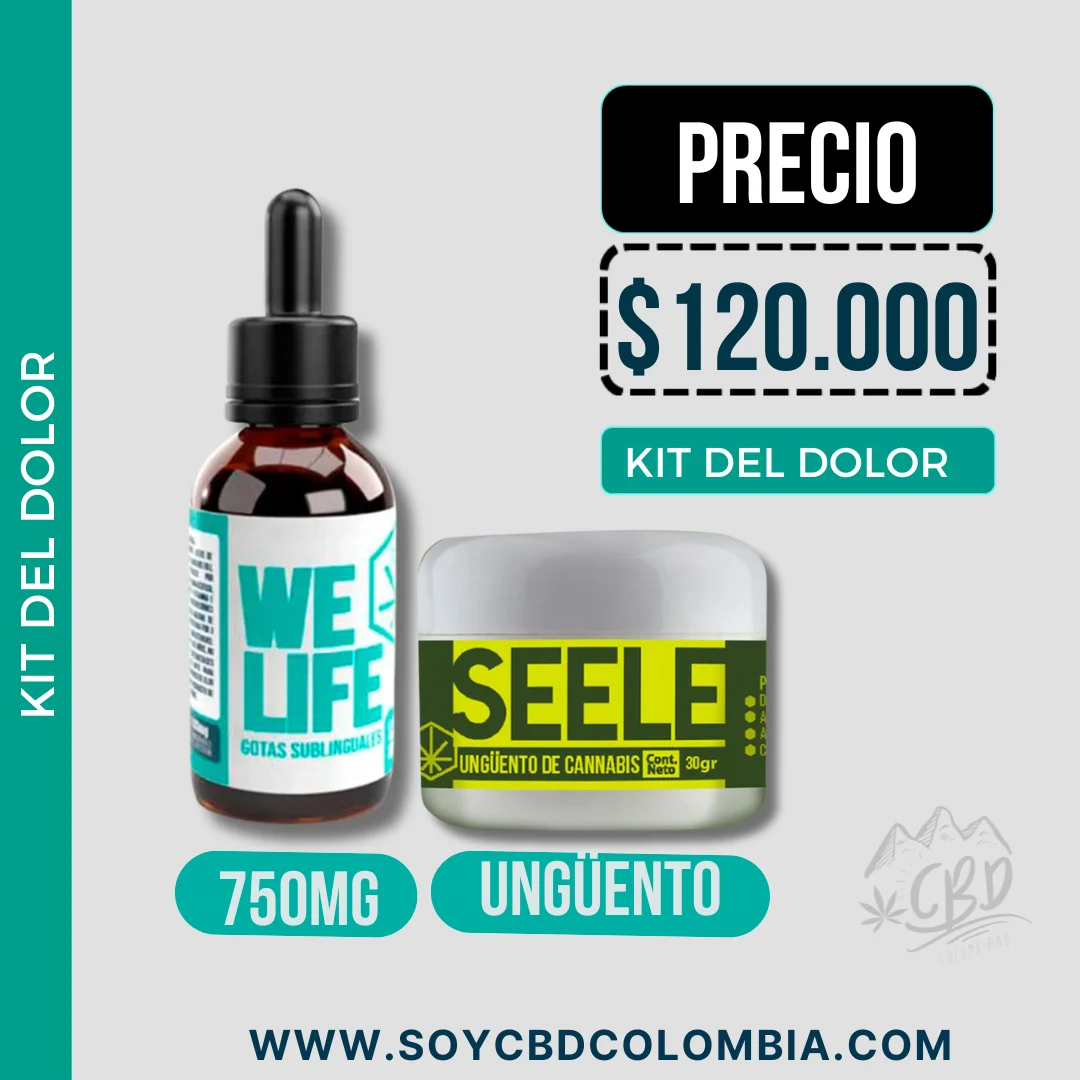 KIT CBD DEL DOLOR ACEITE 750MG CON UNGUENTO