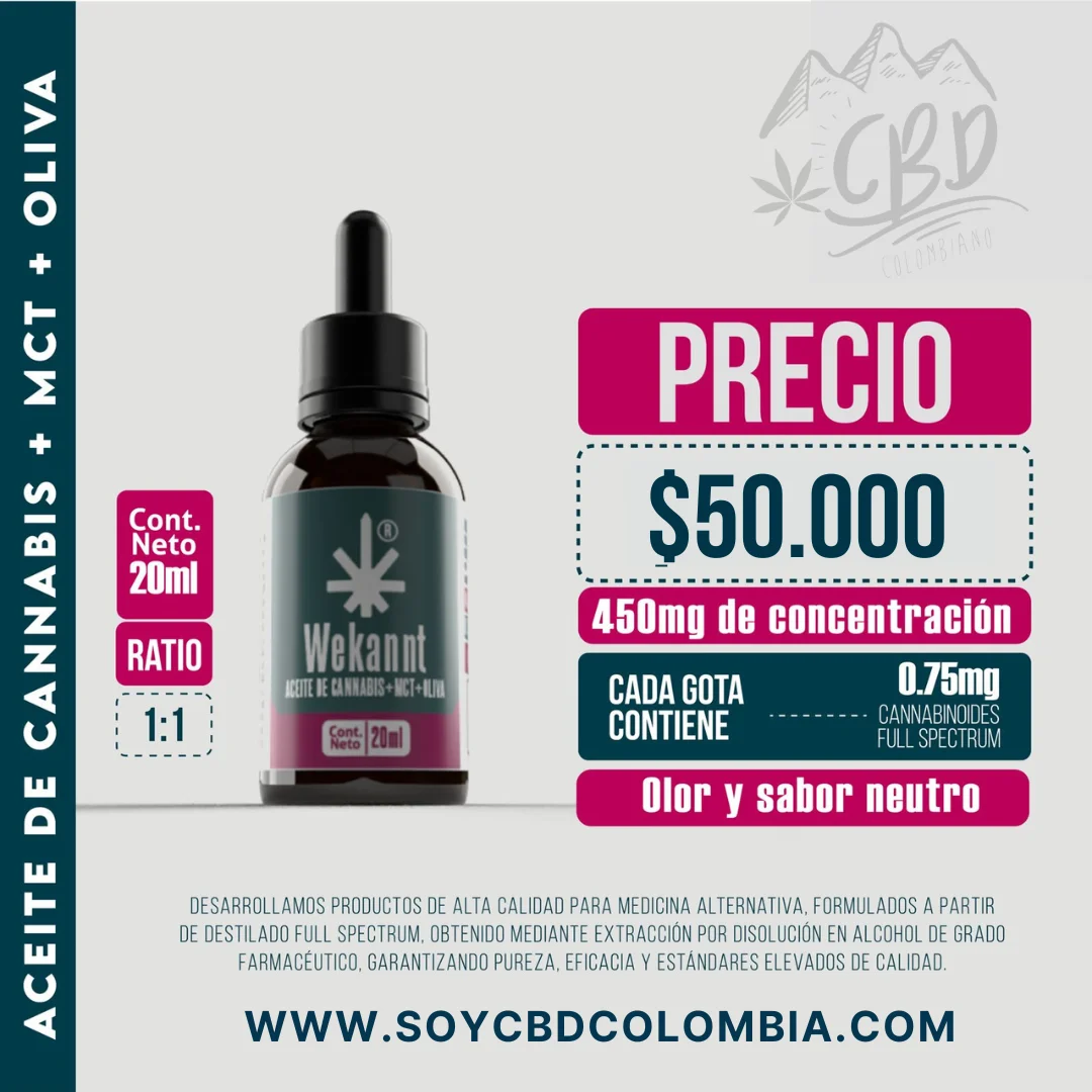 ACEITE CBD WEKANNT 450MG RATIO 1:1