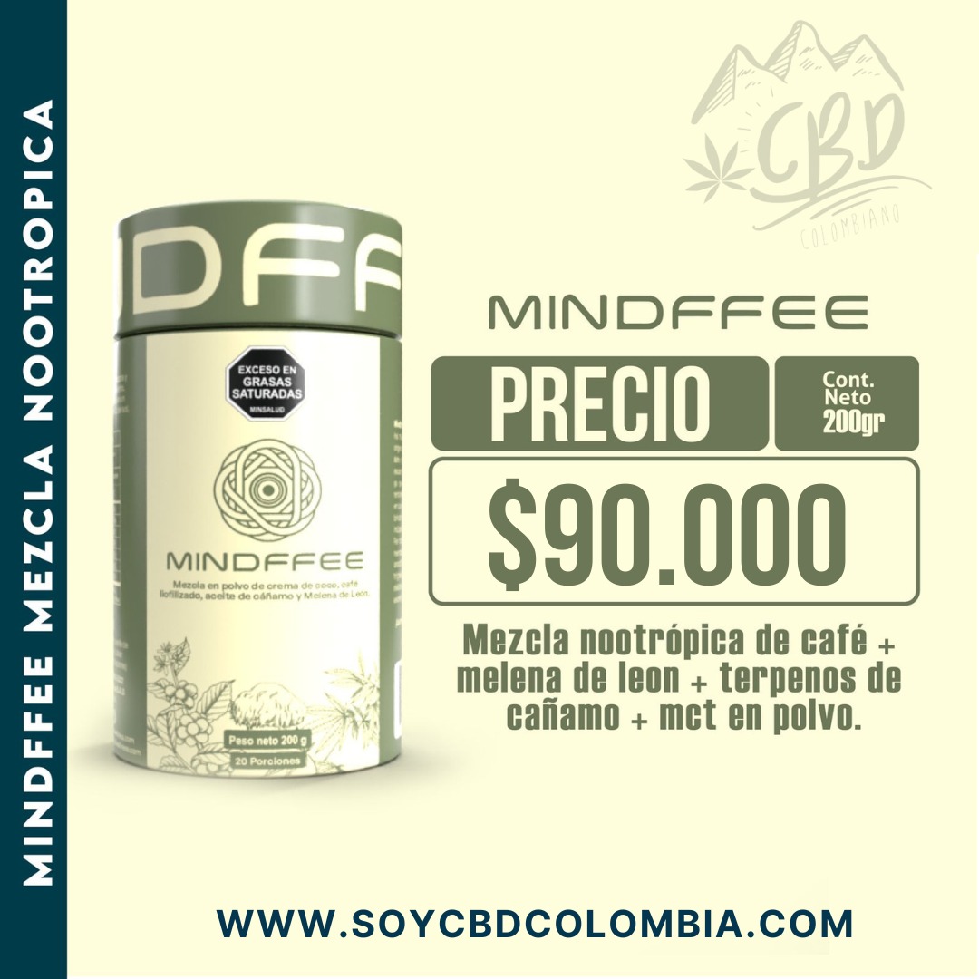 CAFE MINDFEE CON MELENA DE LEON MCT Y TERPENOS