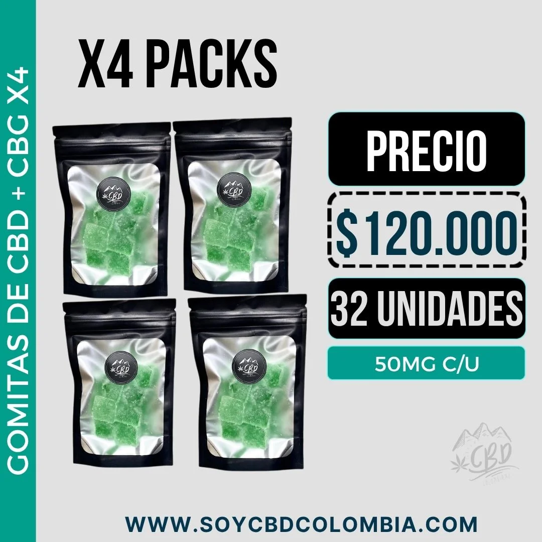 GOMITAS CBD CON CBG X4